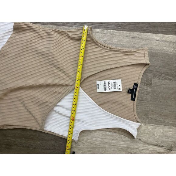 Inc International Concepts NWT Colorblocked Tank Top Beige Sz Medium, MSRP $45 - Picture 5 of 8
